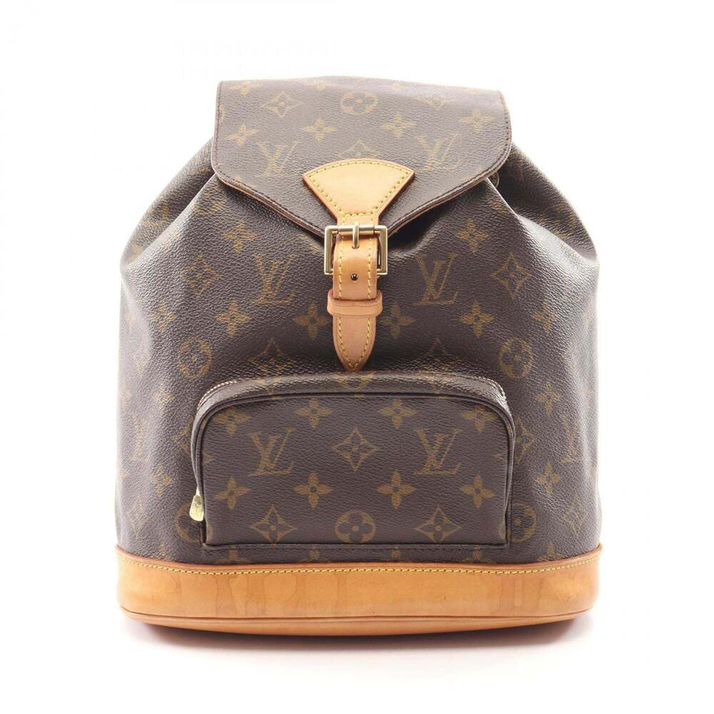 LOUIS VUITTON Brown Monogram Leather Backpack - Picture 1 of 12
